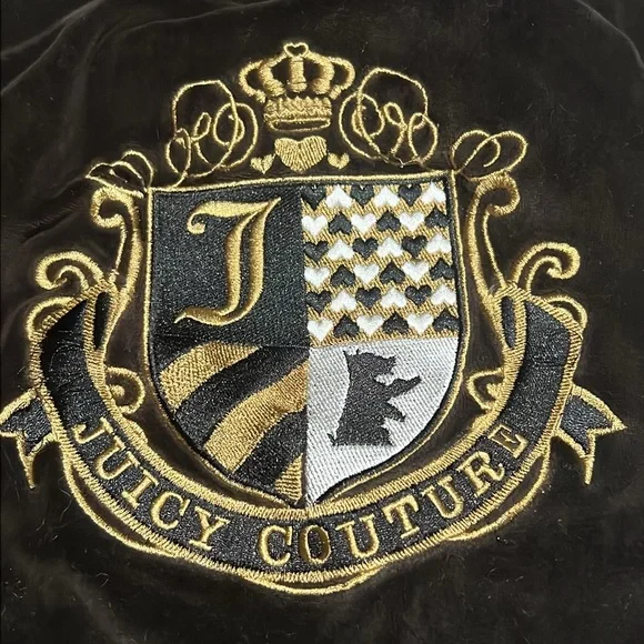 RARE! Juicy Doggy Couture Family Crest Velour Hoodie